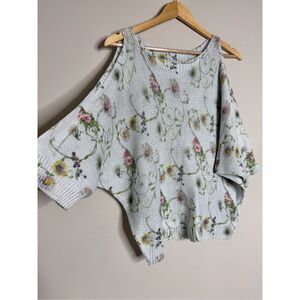 Luisa Ricci made in Italy fairycore lightweight cold shoulder knit sweater sz S